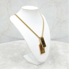 [럭스유] 샤넬 넘버 체인 메탈 골드 목걸이 AB3098 썸네일 2