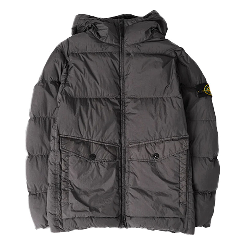25FW 크링클 랩스 후드 패딩 그레이 K2S15 4100011 S0A23 V0062 - Stone Island