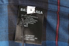 발렌시아가 체크 플란넬 오버 셔츠 1size(110) 썸네일 7