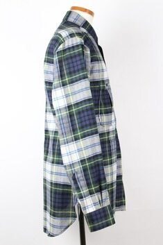 버버리 블루 체크 셔츠 L 썸네일 2
