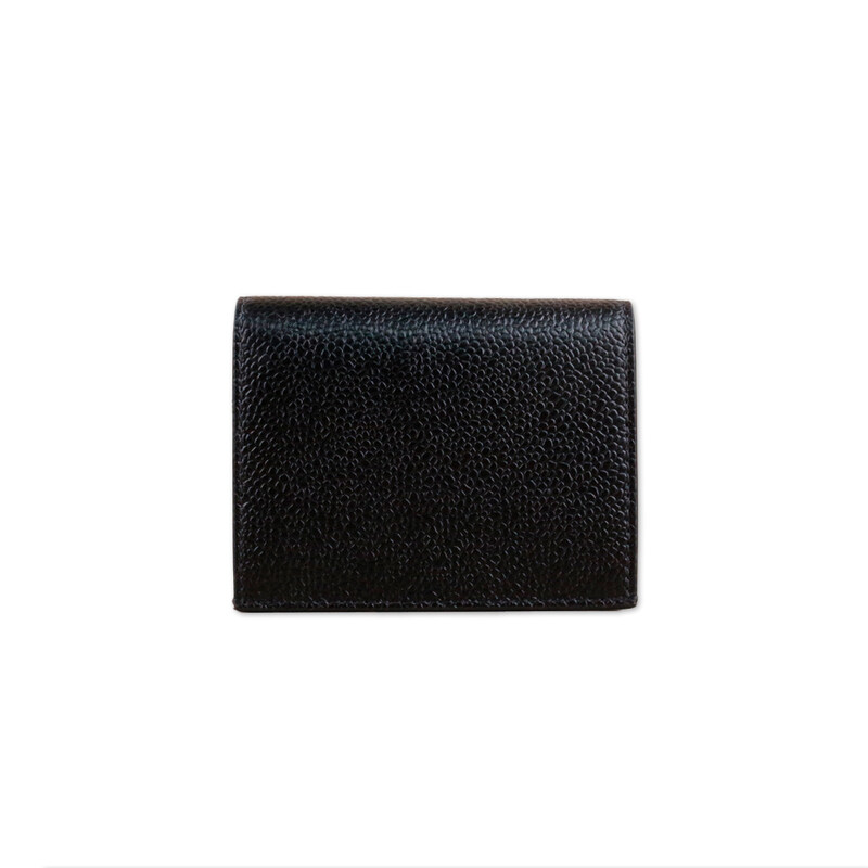 톰브라운 페블 그레인 플랩 카드지갑 블랙 MAW021L 00198 001 - Thom Browne