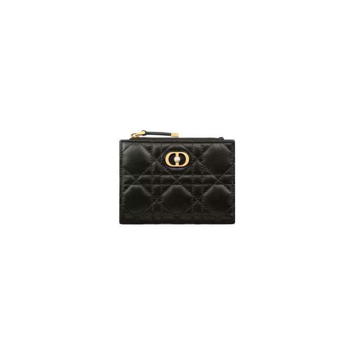 [국내발송] 디올 졸리 달리아 반지갑 블랙 S3113UNJB M900 - Christian Dior