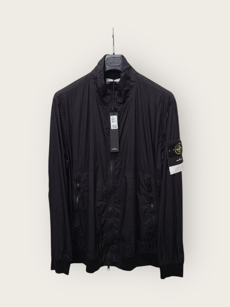 [중고명품/루이스잇] XXL / 스톤아일랜드 23SS 블랙 와펜 크링클랩스 봄버자켓 - Stone Island