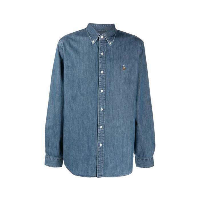 랄프로렌 포니로고 자수 데님 셔츠 710792043001 - Polo Ralph Lauren