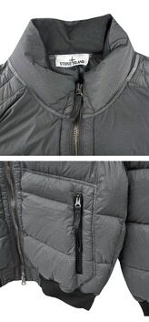 [스톤아일랜드] 25FW 와펜패치 심리스 터널 나일론 다운 패딩 다크 그레이 남성 패딩 K2S154100039 S0028 V006B / TJ 썸네일 4