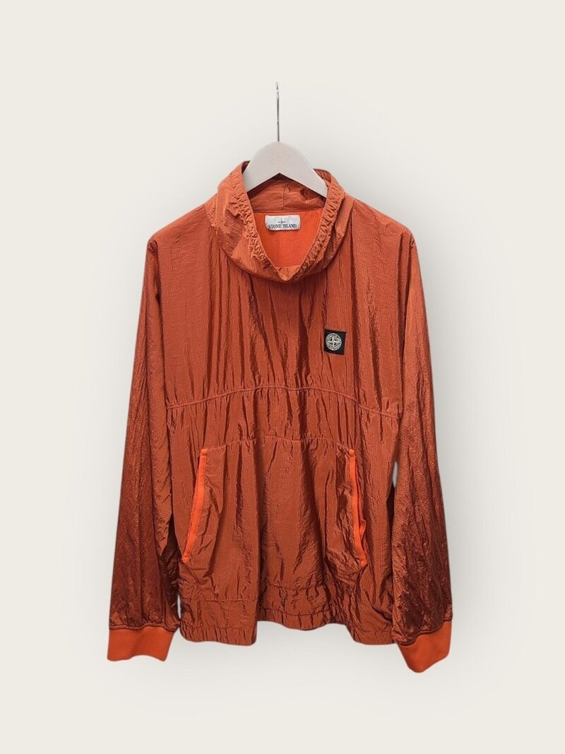 [중고명품/루이스잇] L / 스톤아일랜드 오렌지 나일론 메탈 패치 아노락 - Stone Island