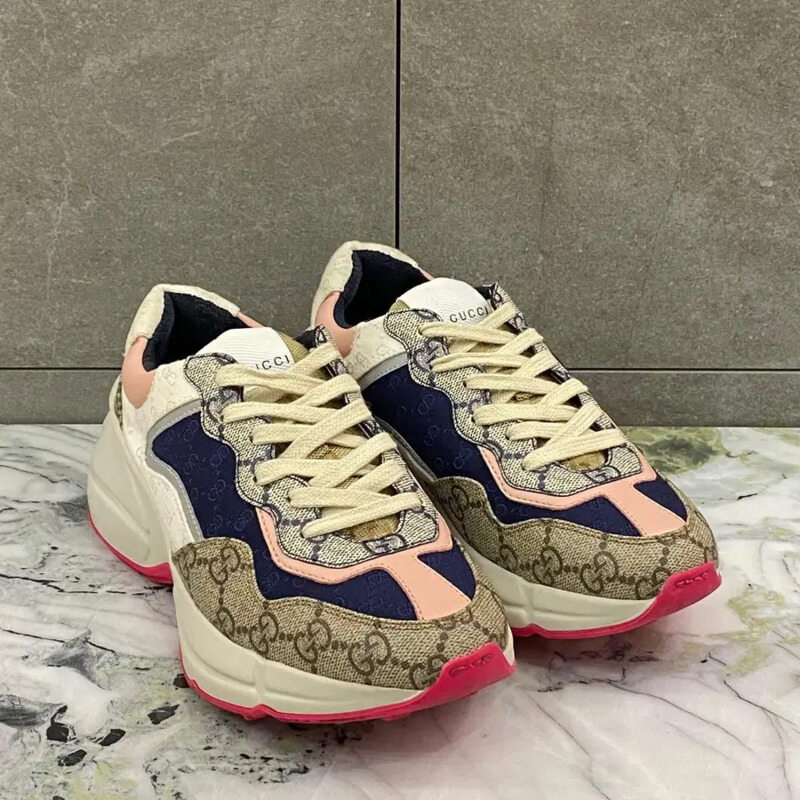 구찌 핑크솔 라이톤 스니커즈 새상품급 풀구성 [34.5 Size] - Gucci
