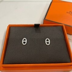 에르메스 샹달 파랑돌 귀걸이 이어링 실버 썸네일 5