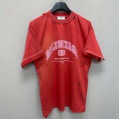 발렌시아가 빈티지 로고 프린팅 반팔티 ( 88 )  썸네일 2