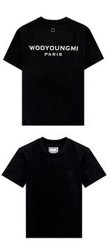 [우영미] 25FW 코튼 백로고 티셔츠 블랙 남성 티셔츠 W253TS07708B / TTA 썸네일 3