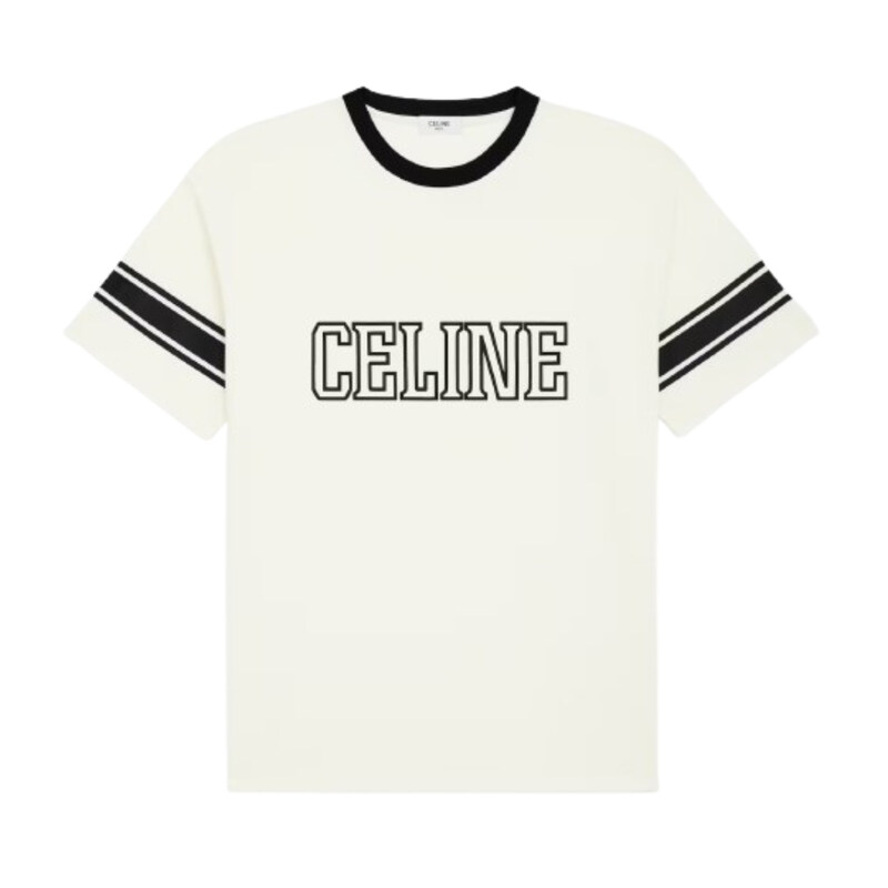 셀린느 로고 코튼 티셔츠 남성 반팔 RX02N671Q 01QF - Celine