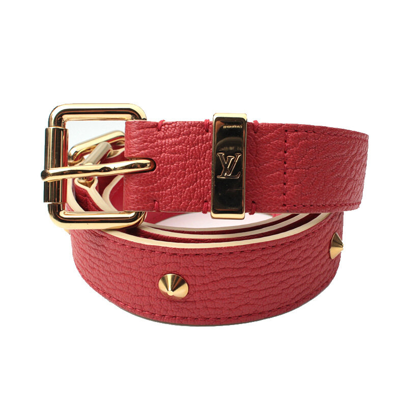 루이비통 코랄레드 수할리 금장 스터드 벨트 - Louis Vuitton