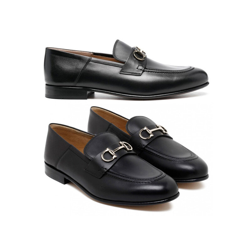 25SS 오토네 OTTONE 은장 더블 간치니 로퍼 0758468 - Salvatore Ferragamo