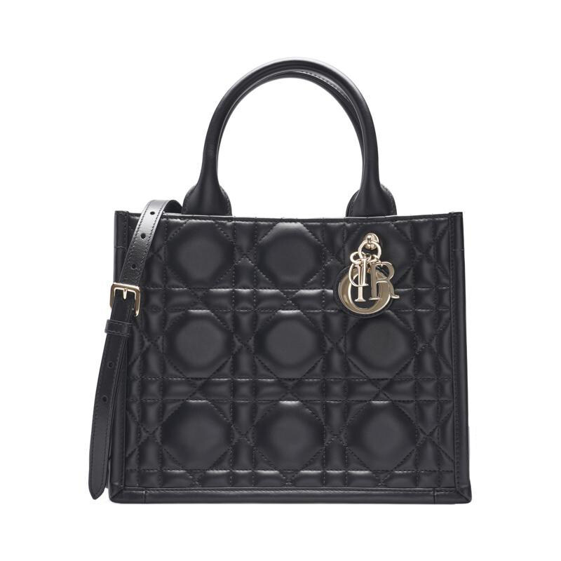 블랙 카프스킨 까나쥬 북 토트 스몰 여성 토트백 M1325OWHP M900 - Christian Dior