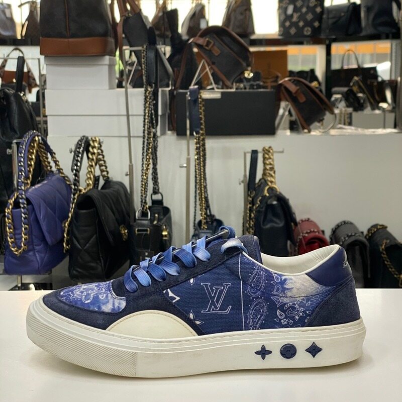 루이비통 LV 올리 스니커즈 블루 6.5 - Louis Vuitton