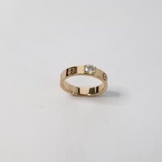 까르띠에 [중고명품 DHLUX] 까르띠에 러브 솔리테어 링 1P다이아 49호 여성 반지 썸네일 1