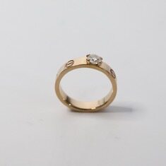까르띠에 [중고명품 DHLUX] 까르띠에 러브 솔리테어 링 1P다이아 49호 여성 반지 썸네일 2