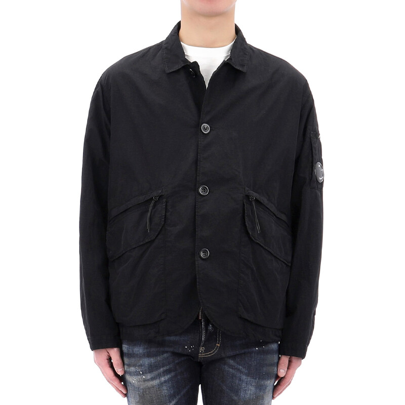 국내배송 CP컴퍼니 렌즈 와펜 나일론 셔츠 자켓 18CMBZ021A 999 - CP company