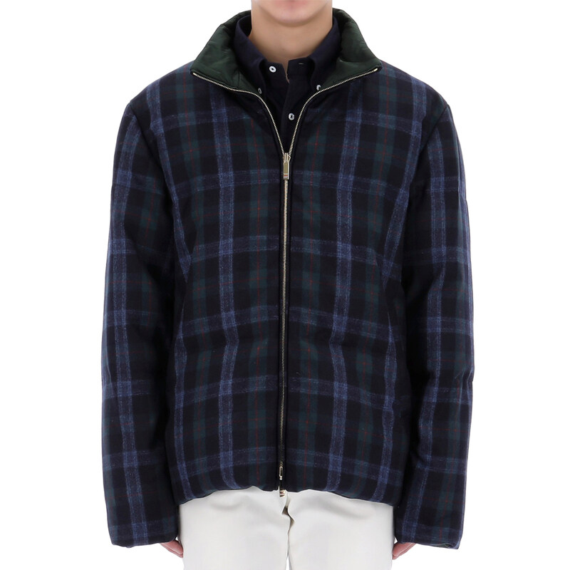국내배송 톰브라운 타탄 플란넬 리버시블 집업 자켓 MJD091X F0437 996 - Thom Browne