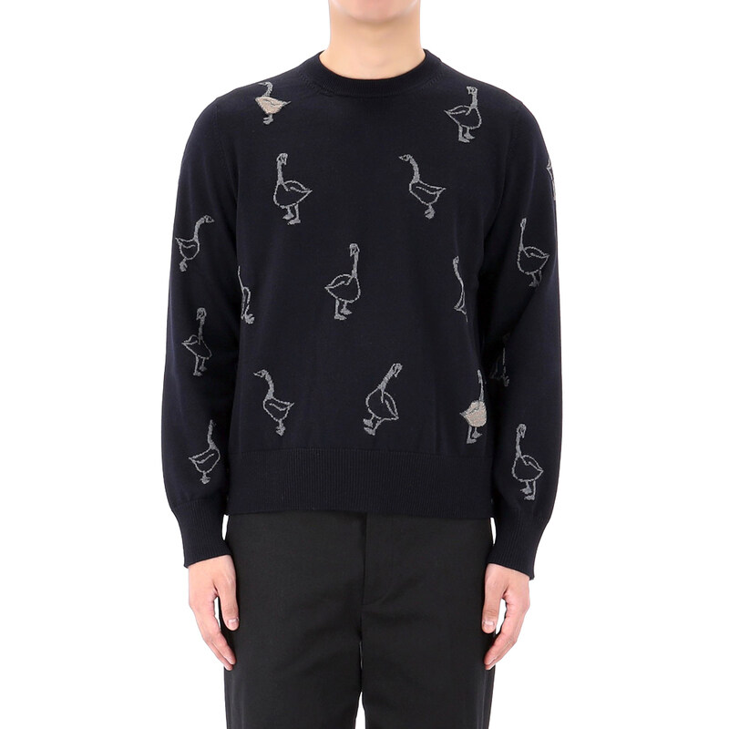 국내배송 톰브라운 구스 인타르시아 풀오버 니트 MKA558A Y1051 415 - Thom Browne