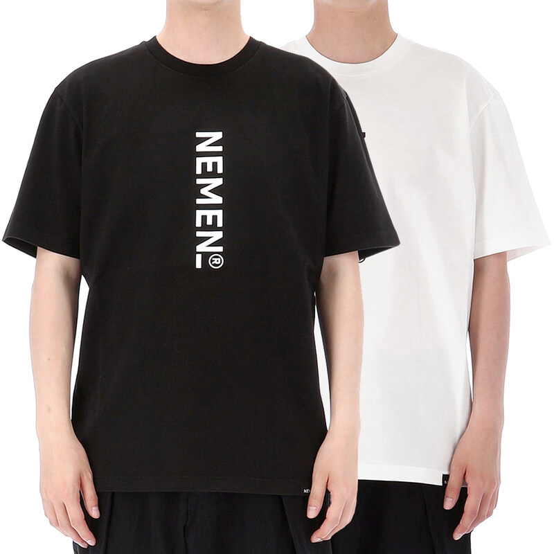 국내배송 네멘 NEMEN 로고 반팔 티셔츠 2종 NMN_E23145T - Nemen