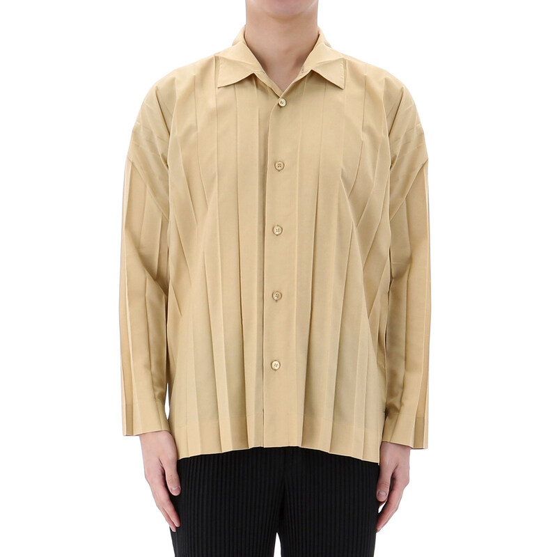 국내배송 이세이미야케 옴므 플리세 엣지 긴팔 셔츠 HP48 FJ311 40 - Issey Miyake