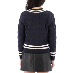 국내배송 스포티앤리치 47 양키스 세리프 케이블 니트 WS011505631BL32 썸네일 3