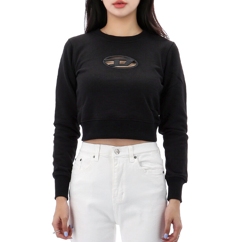 국내배송 디젤 F-SLIMMY 크롭 스웨트셔츠 A09931 0GRAC 9XX - Diesel