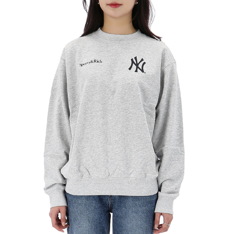 국내배송 스포티앤리치 챔피언스 크루넥 맨투맨 ST071505300GY03 - Sporty & Rich