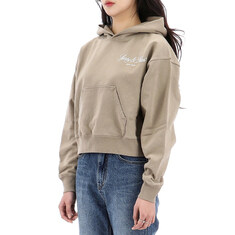 국내배송 스포티앤리치 방돔 스크립트 크롭 후드티 ST074516232GY15 썸네일 2