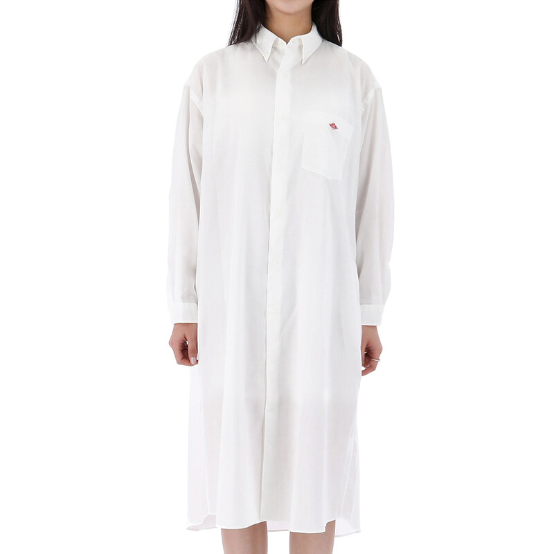 국내배송 단톤 55사이즈 럭키찬스 버튼 다운 셔츠 원피스 DT-B0294 POD WHITE - Danton