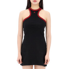국내배송 꾸레쥬 콘트라스트 스쿠버 미니 원피스 125JRO577JS0203 BLACK RUBY 썸네일 1