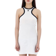 국내배송 꾸레쥬 콘트라스트 스쿠버 미니 원피스 125JRO577JS0203 BLANC HERITAGE 썸네일 4