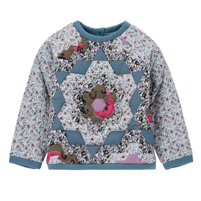 국내배송 루이스미샤 키라 스웨트셔츠 GRIW23S0419 MULTICOFLOWERPATCH - Louise Misha