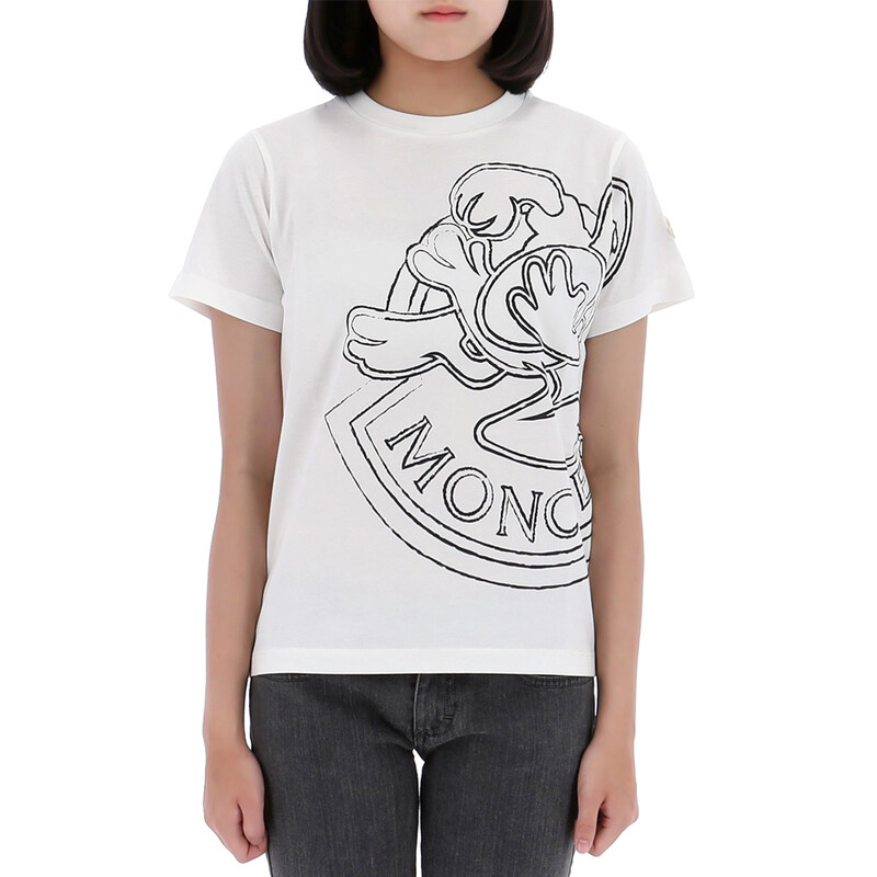 국내배송 몽클레어 8세럭키찬스 키즈 풋볼 모티프 반팔 티셔츠 8C00001 89AFV 034-K - Moncler