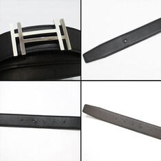 에르메스 H066050CK05 은장 H au Carre 32MM 리버서블 양면 벨트 100 썸네일 7