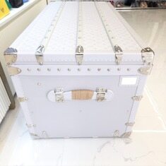 [럭스유] (새상품) 루이비통 화이트 쿠리에 타이가라마 로진 트렁크 110 M30633 썸네일 3