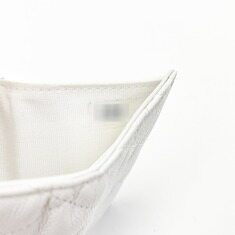 샤넬 캐비어 스킨 화이트 내장칩 반지갑 5VCHW28206 썸네일 4