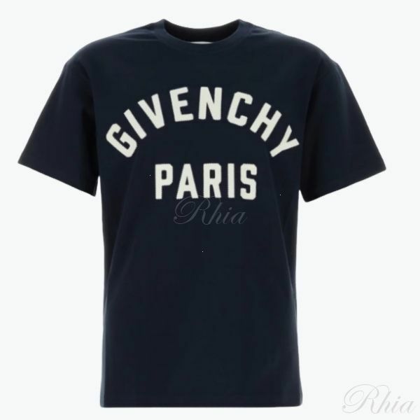 지방시 파리 패치 코튼 티셔츠 BM71NK3YRS 411 - Givenchy