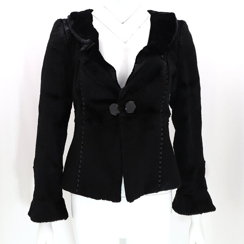 아르마니 꼴레지오니 렉스 퍼 토끼털 자켓kk92043469 - Armani Exchange