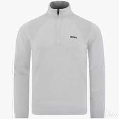 휴고보스 쿼터 지퍼 바디 매핑 스웨터 50541945 054 썸네일 1