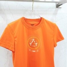 [럭스유] (새상품) 34 / 에르메스 프린티드 스트레이트 반팔 티셔츠 썸네일 2
