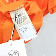 [럭스유] (새상품) 34 / 에르메스 프린티드 스트레이트 반팔 티셔츠 썸네일 4