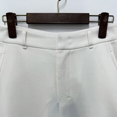 논현 더팩토리 25FW S 막스마라 MERLOT 메를로 코튼 팬츠 / 화이트 (2529786021600 001) 썸네일 2