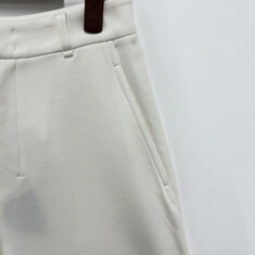 논현 더팩토리 25FW S 막스마라 MERLOT 메를로 코튼 팬츠 / 화이트 (2529786021600 001) 썸네일 3