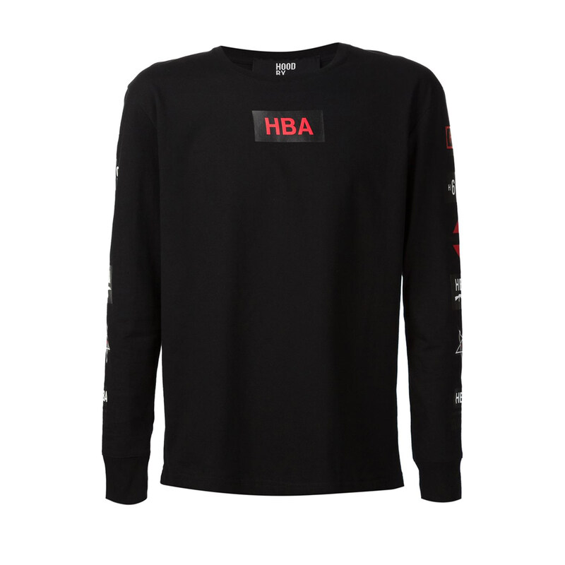 14주년 암 프린팅 티셔츠 블랙 HMAB001F15001012 1088 - Hood By Air (HBA)