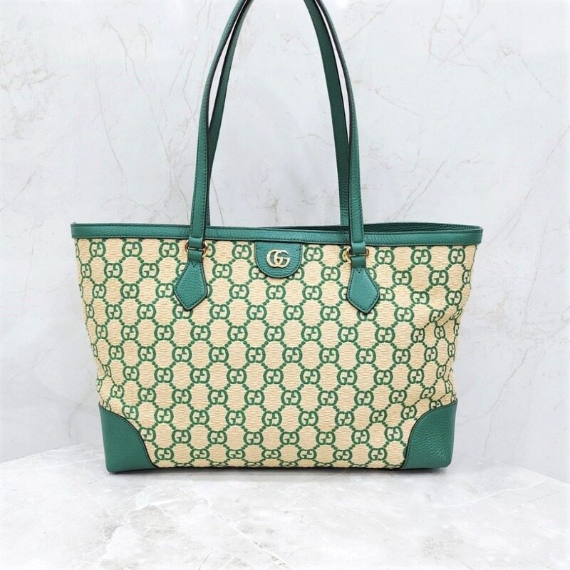 [럭스유] 구찌 GG 오피디아 라피아 토트 숄더백 미디엄 631685 - Gucci