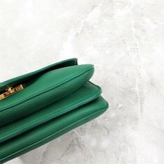 [럭스유] 보테가베네타 엔벨로프 볼드 체인 마운트 숄더백 그린 썸네일 5