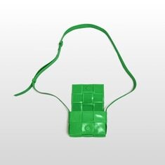 보테가 베네타 그린 카프스킨 공용 크로스백 1613607_667048 썸네일 3