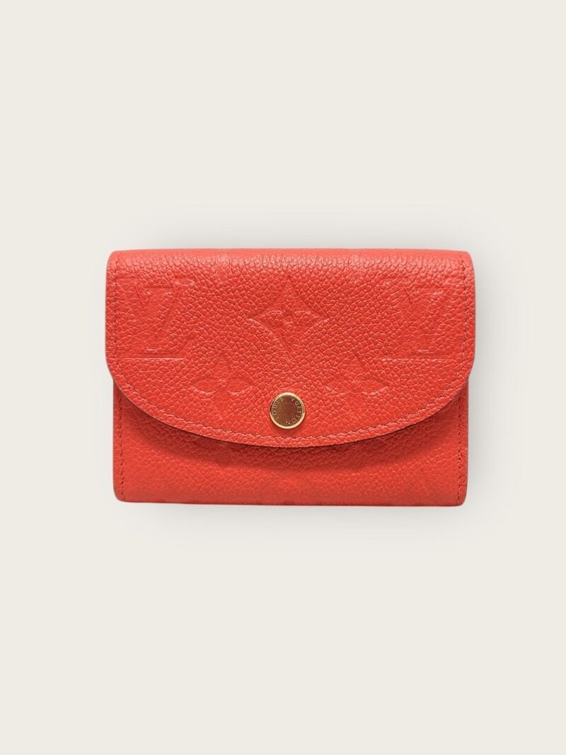 [중고명품/루이스잇] 루이비통 오랑주 미네소타 앙프렝뜨 로잘리 코인퍼스 월릿 - Louis Vuitton